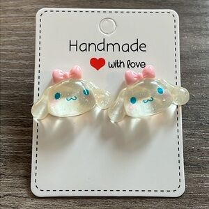 Handmade Cinnamoroll earrings